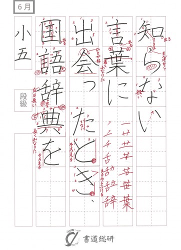 知らない言葉に