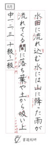 水田に流れ込む水には