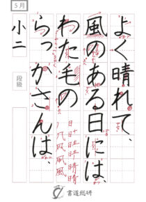よく晴れて風のある日